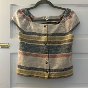 Madewell button front top